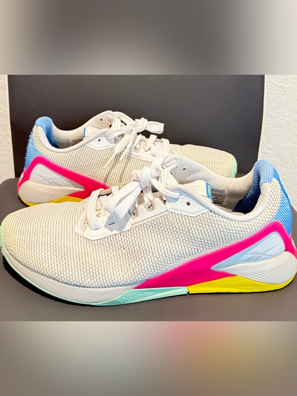 Reebok Nano X1 Grit Sneakers White/Pure Grey Women’s Size 9